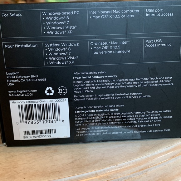 Logitech Harmony One Remote without box - Picture 8 of 12